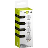 goobay Travel adapter set, Adaptateur Blanc