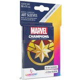 Asmodee Marvel Champions - Captain Marvel étuis de protection, Étui de protection Anglais