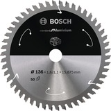 Bosch 2 608 837 753 lame de scie circulaire 13,6 cm 1 pièce(s) Aluminium, 13,6 cm, 1,59 cm, 1,1 mm, 1,6 mm, 1 pièce(s)