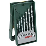 Bosch Mini-X-Line 7 pièce(s), Jeu de mèches de perceuse Vert, Perceuse, 8 mm, 7 pièce(s)