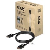 Club 3D HDMI 2.1 à très haut débit, Câble Noir, 1,5 mètre, 4K 120Hz, 8K 60Hz