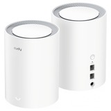 Cudy M3000 (2-Pack), Routeur maillé Blanc, AX3000 2.5G Mesh Wi-Fi 6