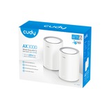 Cudy M3000 (2-Pack), Routeur maillé Blanc, AX3000 2.5G Mesh Wi-Fi 6
