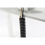 Digitus DA-90505 chemin de câble Support de câbles courbes Noir, Guide-câble Noir, Support de câbles courbes, 130 m, Acrylonitrile-Butadiène-Styrène (ABS), Métal, Noir
