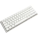 Ducky One 3 Mini White, clavier gaming Blanc/Argent, Layout BE, Red Cherry MX RGB, LED RG, 60%, ABS