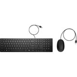 HP 320MK set de bureau Noir, Layout BE (AZERTY), 100%, BE (AZERTY), 100%, USB