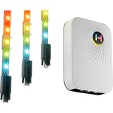 HYTE Bandes lumineuses LS10 qRGB, 3 pièces + Nexus Portal NP50, Bande LED 
