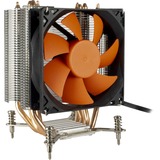 Inter-Tech Argus SU-200B Processeur Refroidisseur 9,2 cm Noir, Acier inoxydable, Refroidisseur CPU Refroidisseur, 9,2 cm, 600 tr/min, 1600 tr/min, 25 dB, 65,07 m³/h