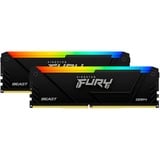Kingston FURY 32 Go DDR4-2666 Kit, Mémoire vive Noir, KF426C16BB12AK2/32, Beast RGB, XMP