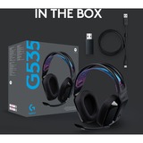 Logitech G535 casque gaming over-ear Noir