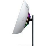 Samsung Odyssey G8 G85SD 34" Moniteur UltraWide gaming incurvé Argent, 1x DisplayPort, 2x HDMI, 2x USB-A, 175 Hz, Wi-Fi 5, BT
