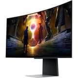 Samsung Odyssey G8 G85SD 34" Moniteur UltraWide gaming incurvé  Argent, 175 Hz, HDMI, Display Port, USB 3.0, WiFi5, Audio, FreeSync Premium Pro