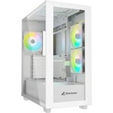 Sharkoon Rebel C60 RGB boîtier midi tower Blanc | 2x USB-A | 1x USB-C | RGB | Window