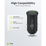 goobay 45W Dual USB PD chargeur de voiture Noir, 1x USB-C, 1x USB-A