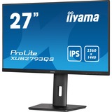 iiyama ProLite XUB2793QS-B1 27" Moniteur Noir, WQHD, 75 Hz, 2x HDMI, DisplayPort, Audio, FreeSync