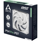 ARCTIC P14 Pro PST ventilateur de boîtier RGB  Blanc, 140 x 140 x 27 mm, PWM