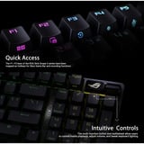 ASUS ROG Strix Scope II 96 Wireless RGB clavier gaming mécanique Noir, Layout BE (AZERTY), ROG NX Snow, 96 %, Hot-swappable, Bluetooth, 2.4GHz, USB 2.0