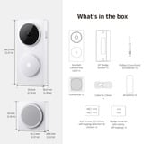 Aqara Doorbell Camera Hub G410 Select, Sonnette de porte Blanc, Wifi, Bluetooth, Zigbee, Matter