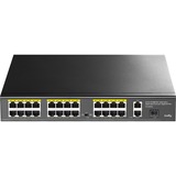 Cudy 24-Port 10/100M PoE+ Switch Noir