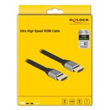 DeLOCK DisplayPort 1.4 DSC 1.2 HBR3 HDR Bidirectionnel, Câble Gris, 3 mètres, 8K 60Hz