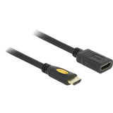 DeLOCK HDMI A (mâle) > HDMI A (femelle), Câble d'extension Noir, 3 mètres