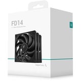 DeepCool FD14 140x140x25, Ventilateur de boîtier Noir