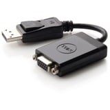 Dell Adapter - DisplayPort to VGA, Adaptateur Noir, DisplayPort, VGA, Femelle, Femelle, 1.1a, 1920 x 1200 pixels