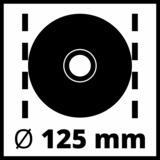 Einhell TE-AG 125 CE meuleuse d'angle 12,5 cm 11000 tr/min 1100 W 2,8 kg Rouge, 11000 tr/min, 12,5 cm, Secteur, 2,8 kg
