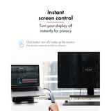 ICY BOX Station d'accueil 5-en-1 Travel avec bouton off-screen Gris