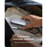 ICY BOX Station d'accueil 5-en-1 Travel avec bouton off-screen Gris
