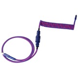 Keychron Premium Coiled Aviator Cable, Straight, Câble Violâtre, 1,08 mètres