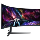 Samsung Odyssey Neo G95NC 57" 4K Ultra HD Moniteur UltraWide gaming incurvé Blanc/noir, 1x DisplayPort, 3x HDMI, 2x USB-A, 240 Hz