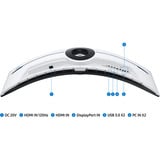 Samsung Odyssey Neo G95NC 57" 4K Ultra HD Moniteur UltraWide gaming incurvé Blanc/noir, 1x DisplayPort, 3x HDMI, 2x USB-A, 240 Hz
