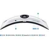 Samsung Odyssey Neo G95NC 57" 8K UHD Moniteur UltraWide gaming incurvé  Blanc/Noir, 3x HDMI, 1x DisplayPort, 240 Hz