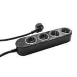 Shelly Power Strip Gen4 multiprise à 4 prises Noir, 4x prises, Wi-Fi, Bluetooth, Zigbee