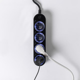 Shelly Power Strip Gen4 multiprise à 4 prises Noir, 4x prises, Wi-Fi, Bluetooth, Zigbee