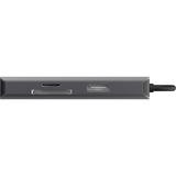 Sitecom 6 en 1 USB-C LAN Multiport Adapteur, Station d'accueil Gris