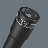 Wera 8790 C Impaktor Deep Set 1, Clés mixtes à cliquet Noir, 11 pièces