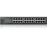 Zyxel GS1100-24E Non-géré Gigabit Ethernet (10/100/1000) Noir, Switch Non-géré, Gigabit Ethernet (10/100/1000), Grille de montage, Montage mural