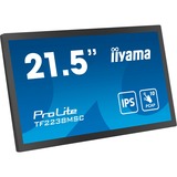 iiyama ProLite TF2238MSC-B1 21.5" Moniteur tactile  Noir, Touch, HDMI, DisplayPort, USB, Audio