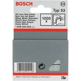 Bosch Agrafes à fil fin type 53 :, Clip 1000 agrafes, 11,4 x 0,74 x 6 mm