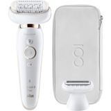 Braun Silk-épil 9 81688639 épilateur 40 pince(s) Blanc, Or, Appareil à épiler Blanc/Or, Blanc, Or, 40 pince(s), Aisselles, Bikini, Cuisse avant, Intérieur des avant-bras, Exfoliation, LED, Chine