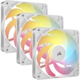 Corsair RS120-R ARGB 120mm PWM Reverse Fans Triple Pack, Ventilateur de boîtier Blanc, Pack 3, Inversé, 120 mm