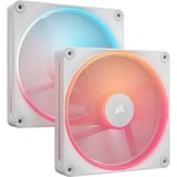 Corsair iCUE LINK LX140-R RGB Reverse Starter kit ventilateurs de boîtier Blanc, 2 pièces, 140 x 140 x 25 mm, PWM