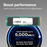 Crucial E100 1 To SSD PCIe 4.0 x4, NVMe, M.2 2280