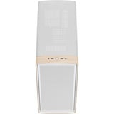 Fractal Design Summit Chalk White Solid boîtier midi tower Blanc/bois | 2x USB-A | 1x USB-C