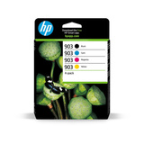 HP N° 903, lot de 4, Encre 6ZC73AE, lot de 4 (Noir, Jaune, Cyan, Magenta)