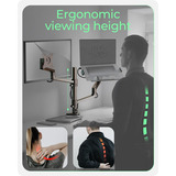 ICY BOX ICY BOX IB-MS622-T, Support de moniteur Noir