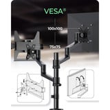 ICY BOX ICY BOX IB-MS622-T, Support de moniteur Noir