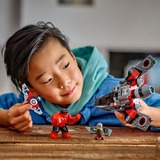LEGO Marvel - Captain America vs Hulk rouge, Jouets de construction 76292